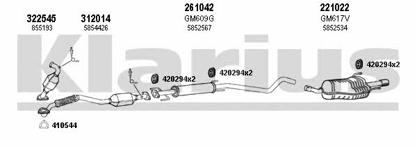  391629E Exhaust system 391629E: Buy near me in Poland at 2407.PL - Good price!