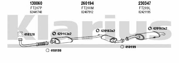  330155E Exhaust system 330155E: Buy near me in Poland at 2407.PL - Good price!