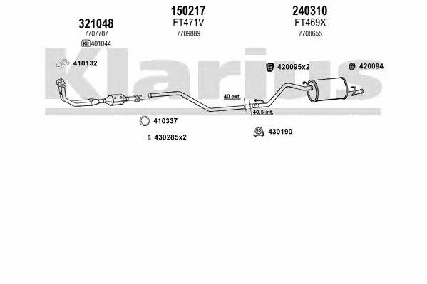 Klarius 330302E Układ wydechowy 330302E: Dobra cena w Polsce na 2407.PL - Kup Teraz!