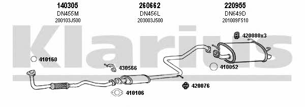 Klarius 270538E Exhaust system 270538E: Buy near me at 2407.PL in Poland at an Affordable price!