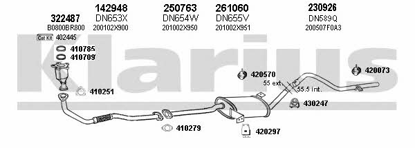  270550E Exhaust system 270550E: Buy near me in Poland at 2407.PL - Good price!