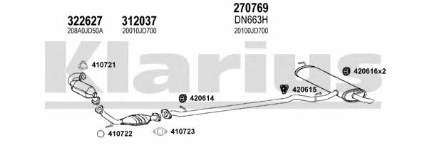 Klarius 270559E Abgasanlage 270559E: Kaufen Sie zu einem guten Preis in Polen bei 2407.PL!