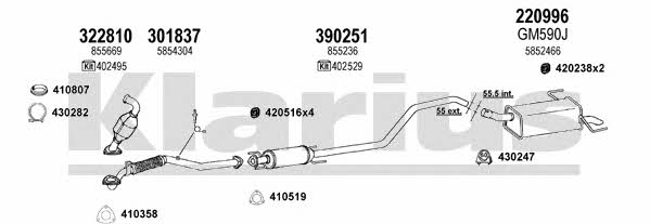  391751E Exhaust system 391751E: Buy near me in Poland at 2407.PL - Good price!