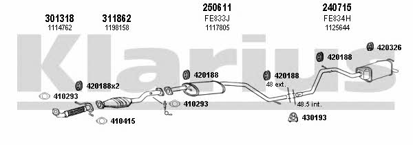 Klarius 361846E Abgasanlage 361846E: Kaufen Sie zu einem guten Preis in Polen bei 2407.PL!