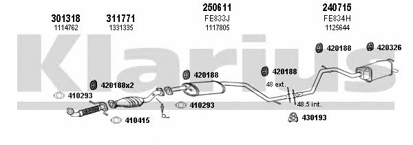 Klarius 361856E Abgasanlage 361856E: Kaufen Sie zu einem guten Preis in Polen bei 2407.PL!