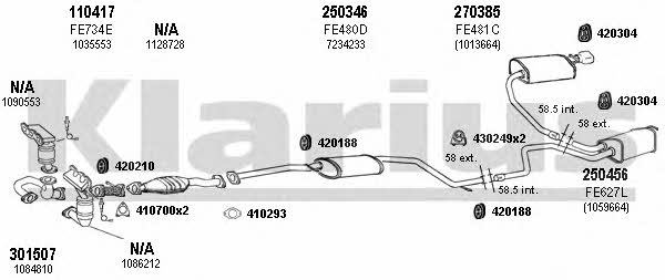  361875E Exhaust system 361875E: Buy near me in Poland at 2407.PL - Good price!