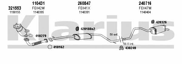  361891E Exhaust system 361891E: Buy near me in Poland at 2407.PL - Good price!