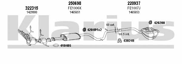 Klarius 361959E Układ wydechowy 361959E: Dobra cena w Polsce na 2407.PL - Kup Teraz!