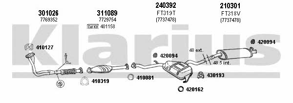 Klarius 330316E Układ wydechowy 330316E: Dobra cena w Polsce na 2407.PL - Kup Teraz!