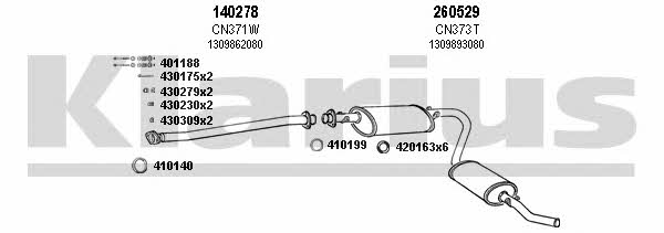  330380E Exhaust system 330380E: Buy near me in Poland at 2407.PL - Good price!