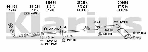  330384E Exhaust system 330384E: Buy near me in Poland at 2407.PL - Good price!