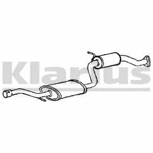 Klarius 250437 Central silencer 250437: Buy near me in Poland at 2407.PL - Good price!