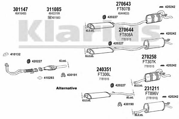 Klarius 330782E Układ wydechowy 330782E: Dobra cena w Polsce na 2407.PL - Kup Teraz!