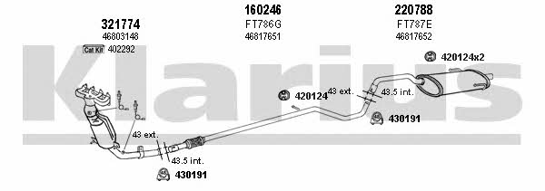  330864E Система випуску відпрацьованих газів 330864E: Приваблива ціна - Купити у Польщі на 2407.PL!