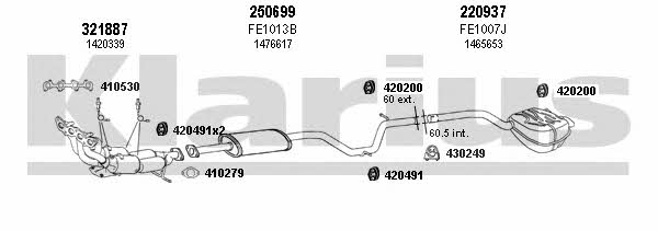  361963E Exhaust system 361963E: Buy near me in Poland at 2407.PL - Good price!