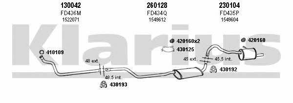  360110E Exhaust system 360110E: Buy near me in Poland at 2407.PL - Good price!