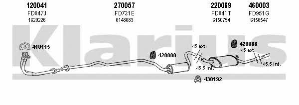  360515E Abgasanlage 360515E: Kaufen Sie zu einem guten Preis in Polen bei 2407.PL!