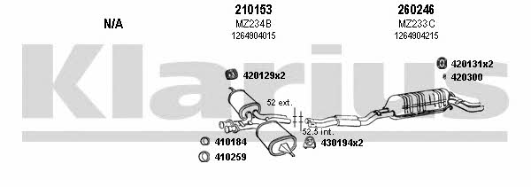  600083E Exhaust system 600083E: Buy near me in Poland at 2407.PL - Good price!