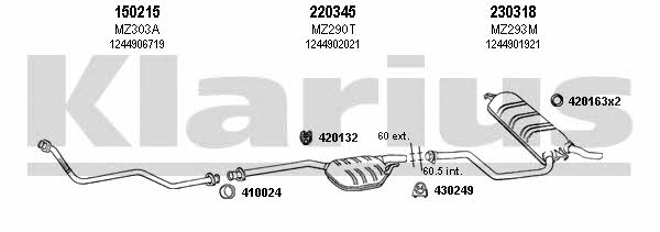  600174E Układ wydechowy 600174E: Dobra cena w Polsce na 2407.PL - Kup Teraz!