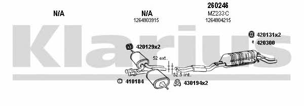 Klarius 600179E Exhaust system 600179E: Buy near me at 2407.PL in Poland at an Affordable price!