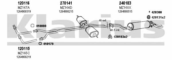  600183E Exhaust system 600183E: Buy near me in Poland at 2407.PL - Good price!