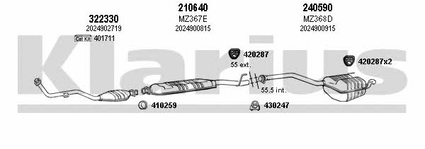  600347E Exhaust system 600347E: Buy near me in Poland at 2407.PL - Good price!