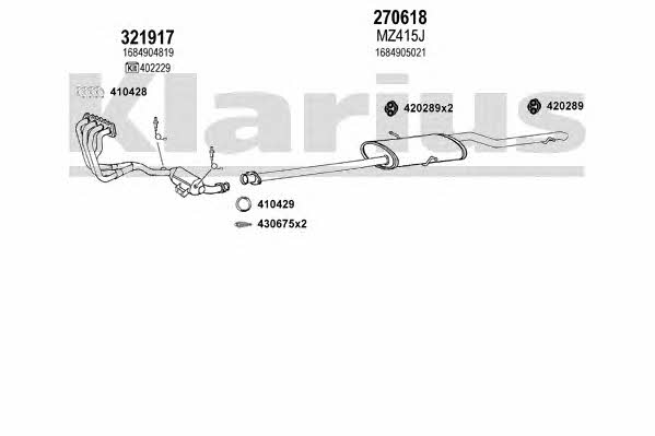  600425E Exhaust system 600425E: Buy near me in Poland at 2407.PL - Good price!