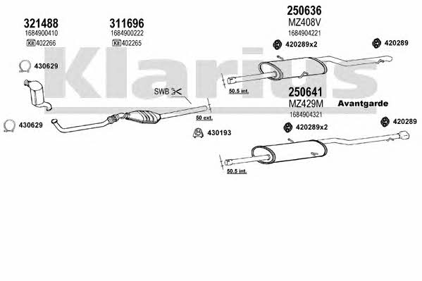  600431E Układ wydechowy 600431E: Dobra cena w Polsce na 2407.PL - Kup Teraz!