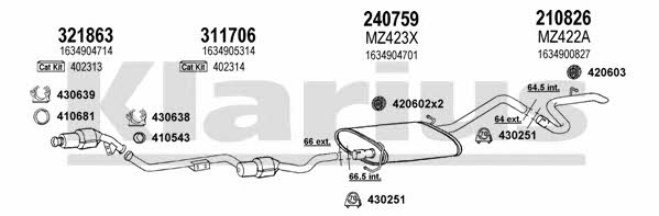  600443E Exhaust system 600443E: Buy near me in Poland at 2407.PL - Good price!