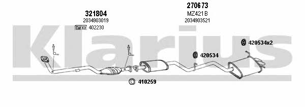 Klarius 600459E Układ wydechowy 600459E: Dobra cena w Polsce na 2407.PL - Kup Teraz!