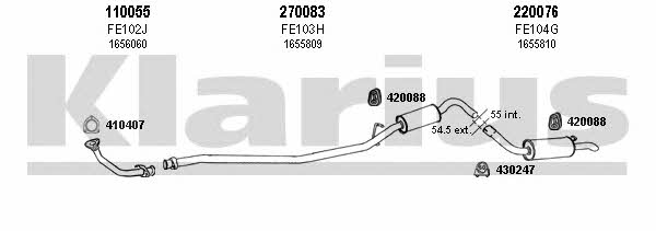  360560E Exhaust system 360560E: Buy near me in Poland at 2407.PL - Good price!