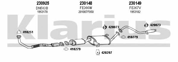  360812E Exhaust system 360812E: Buy near me in Poland at 2407.PL - Good price!