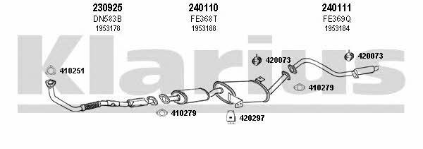  360813E Exhaust system 360813E: Buy near me in Poland at 2407.PL - Good price!