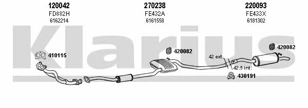  360913E Exhaust system 360913E: Buy near me in Poland at 2407.PL - Good price!