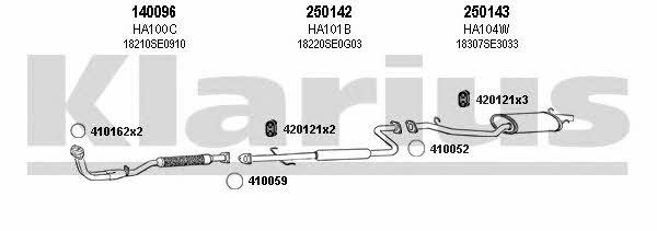  420041E Exhaust system 420041E: Buy near me in Poland at 2407.PL - Good price!