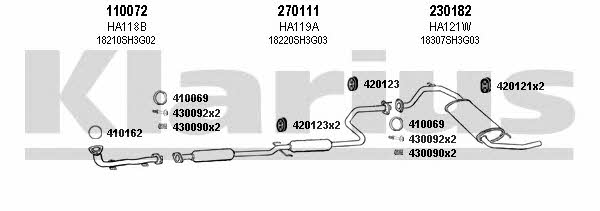 Klarius 420050E Exhaust system 420050E: Buy near me at 2407.PL in Poland at an Affordable price!