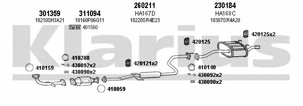 Klarius 420143E Abgasanlage 420143E: Kaufen Sie zu einem guten Preis in Polen bei 2407.PL!