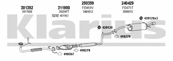 Klarius 360969E Exhaust system 360969E: Buy near me at 2407.PL in Poland at an Affordable price!