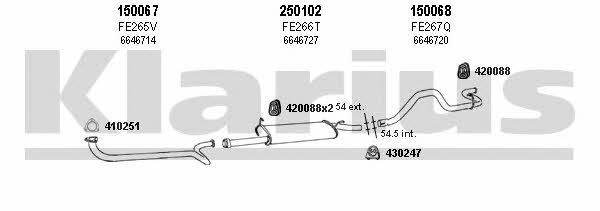  361089E Exhaust system 361089E: Buy near me in Poland at 2407.PL - Good price!