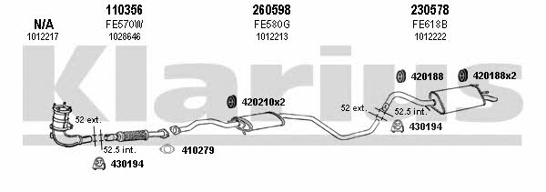  361250E Układ wydechowy 361250E: Dobra cena w Polsce na 2407.PL - Kup Teraz!