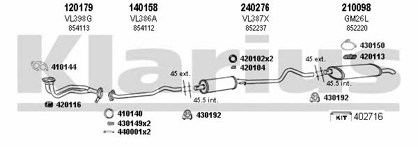  390251E Exhaust system 390251E: Buy near me in Poland at 2407.PL - Good price!