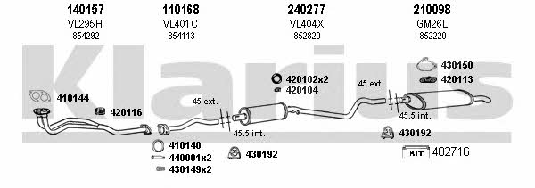  390253E Exhaust system 390253E: Buy near me in Poland at 2407.PL - Good price!