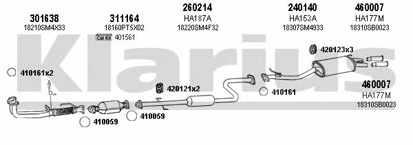 Klarius 420166E Abgasanlage 420166E: Bestellen Sie in Polen zu einem guten Preis bei 2407.PL!