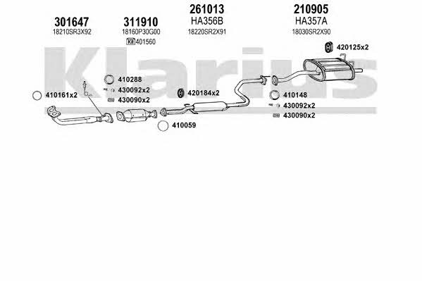 Klarius 420231E Abgasanlage 420231E: Bestellen Sie in Polen zu einem guten Preis bei 2407.PL!