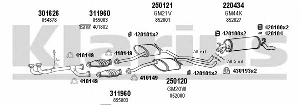  390424E Exhaust system 390424E: Buy near me in Poland at 2407.PL - Good price!