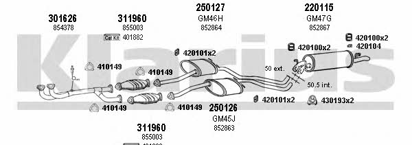  390425E Exhaust system 390425E: Buy near me in Poland at 2407.PL - Good price!