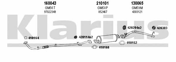 Klarius 390432E Exhaust system 390432E: Buy near me at 2407.PL in Poland at an Affordable price!