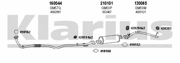  390433E Exhaust system 390433E: Buy near me in Poland at 2407.PL - Good price!