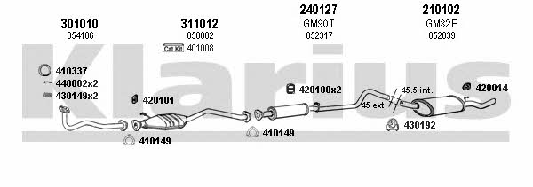  390458E Exhaust system 390458E: Buy near me in Poland at 2407.PL - Good price!