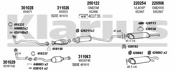  390497E Exhaust system 390497E: Buy near me in Poland at 2407.PL - Good price!
